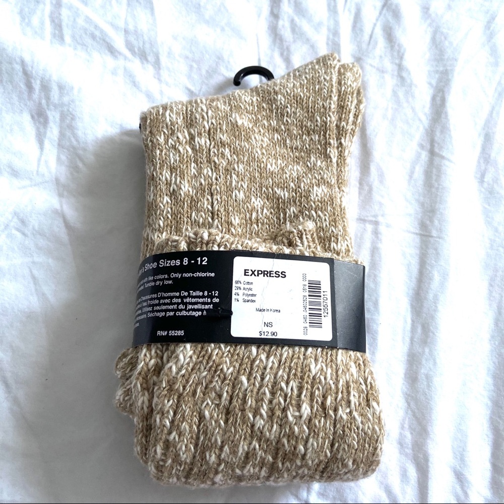 Express Men’s Casual Wool Socks: Size 8-12